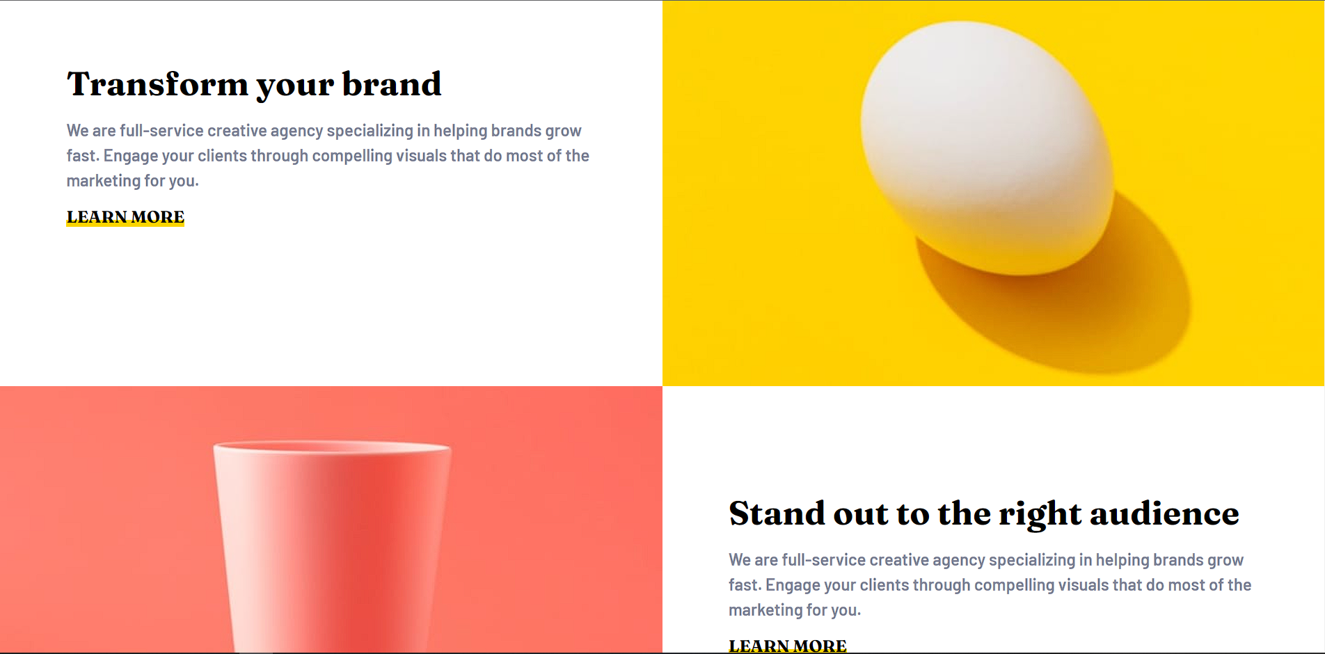 Sunnyside Agency Landing Page